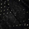 Black And Gold Chiffon Lace Maxi Skirt