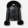 Black Belted Leather Jacket