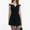 Black Boucle Mini Dress Black Boucle Mini Dress