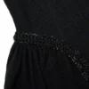 Black Boucle Sleeveless Midi Dress