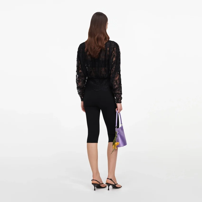 Black Capri Knit Leggings Black Capri Knit Leggings