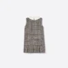 Black Check Sleeveless Dress