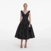 Black Cotton Midi Dress Black Cotton Midi Dress