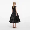 Black Cotton Midi Dress Black Cotton Midi Dress