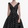 Black Cotton Midi Dress Black Cotton Midi Dress