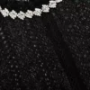 Black Organza Lace Top