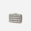 Black Satin Crystal Clutch Bag Black Satin Crystal Clutch Bag