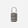Black Satin Crystal Micro Bag