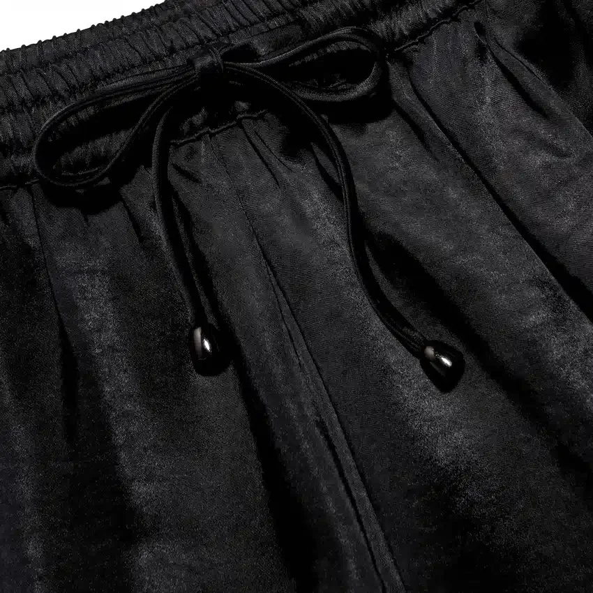 Black Satin Lace Shorts Black Satin Lace Shorts