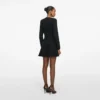 Black Sequin Knit Mini Dress