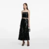 Black Sequin Midi Skirt Black Sequin Midi Skirt