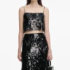Black Sequin Midi Skirt Black Sequin Midi Skirt