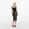 Black Taffeta Corset Top