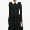 Black Tailored Knit Midi Dress Black Tailored Knit Midi Dress