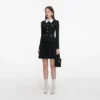 Black Tailored Knit Mini Dress Black Tailored Knit Mini Dress