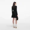 Black Tailored Knit Mini Dress Black Tailored Knit Mini Dress