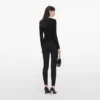 Black Tailored Knit Top