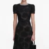 Black Tulle Lace Midi Dress Black Tulle Lace Midi Dress