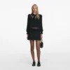 Black Viscose Lace Blouse