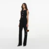 Black Wool Crepe Jumpsuit