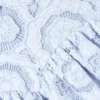 Blue 3D Flower Lace Dress