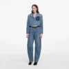 Blue Barrel Leg Jeans