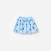 Blue Cherry Sequin Mesh Skirt