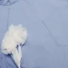 Blue Cotton Tie Side Top