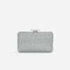 Blue Crystal Chainmail Clutch Bag