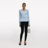 Blue Crystal Trim Cardigan