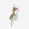 Blue Flower Bag Charm Blue Flower Bag Charm