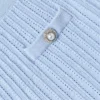 Blue Frill Trim Knit Skirt