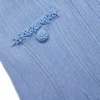 Blue Pearl Trim Knit Mini Skirt