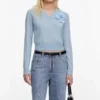 Blue Rose Wool Jumper