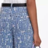 Blue Textured Denim Jeans