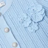 Blue Tiered Knit Dress