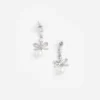 Bow Crystal Charm Earring