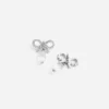 Bow Crystal Droplet Earrings