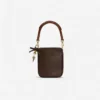 Brown Leather Mini Tote Bag