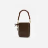 Brown Leather Mini Tote Bag