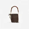 Brown Leather Mini Tote Bag