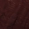 Brown Pointelle Knit Mini Skirt