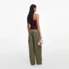 Brown Pointelle Knit Vest