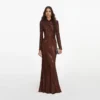 Brown Rhinestone Maxi Dress Brown Rhinestone Maxi Dress