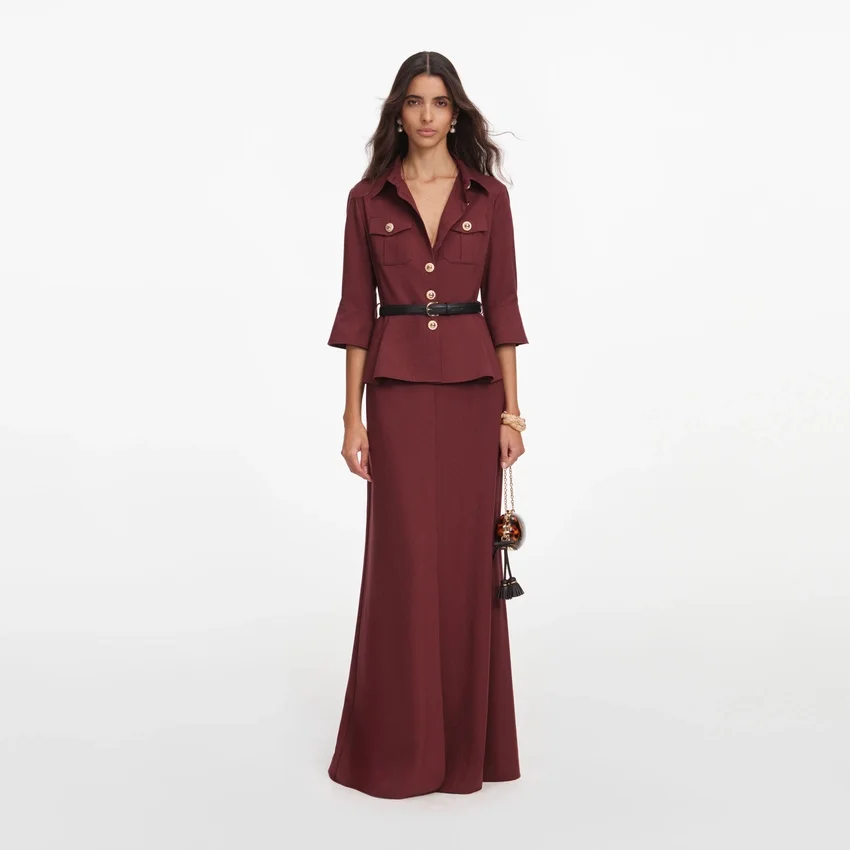Brown Twill Maxi Dress Brown Twill Maxi Dress