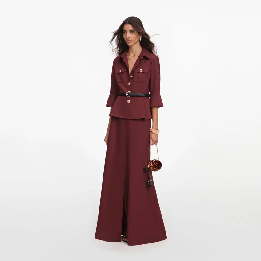 Brown Twill Maxi Dress Brown Twill Maxi Dress