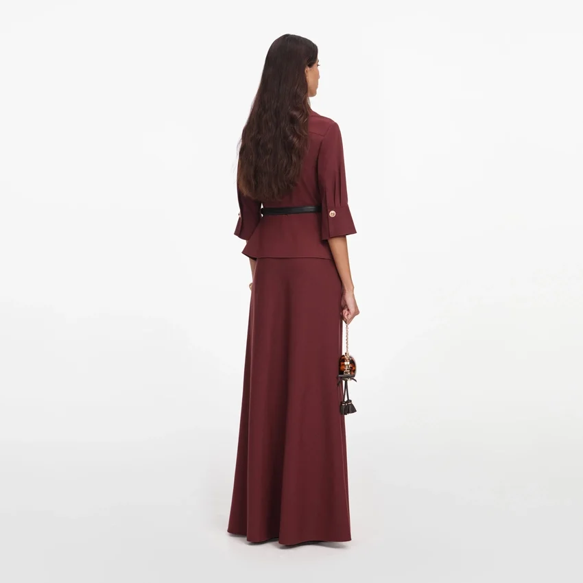 Brown Twill Maxi Dress Brown Twill Maxi Dress