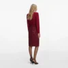 Burgundy Lace Crystal Top