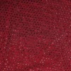 Burgundy Rhinestone Drape Top