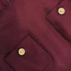 Burgundy Taffeta Midi Dress